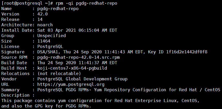 CentOS7安装部署PostgreSQL 12数据库(图2)