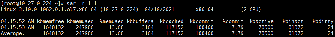 Linux服务器性能分析命令sar和可视化工具ksar详解(图9)
